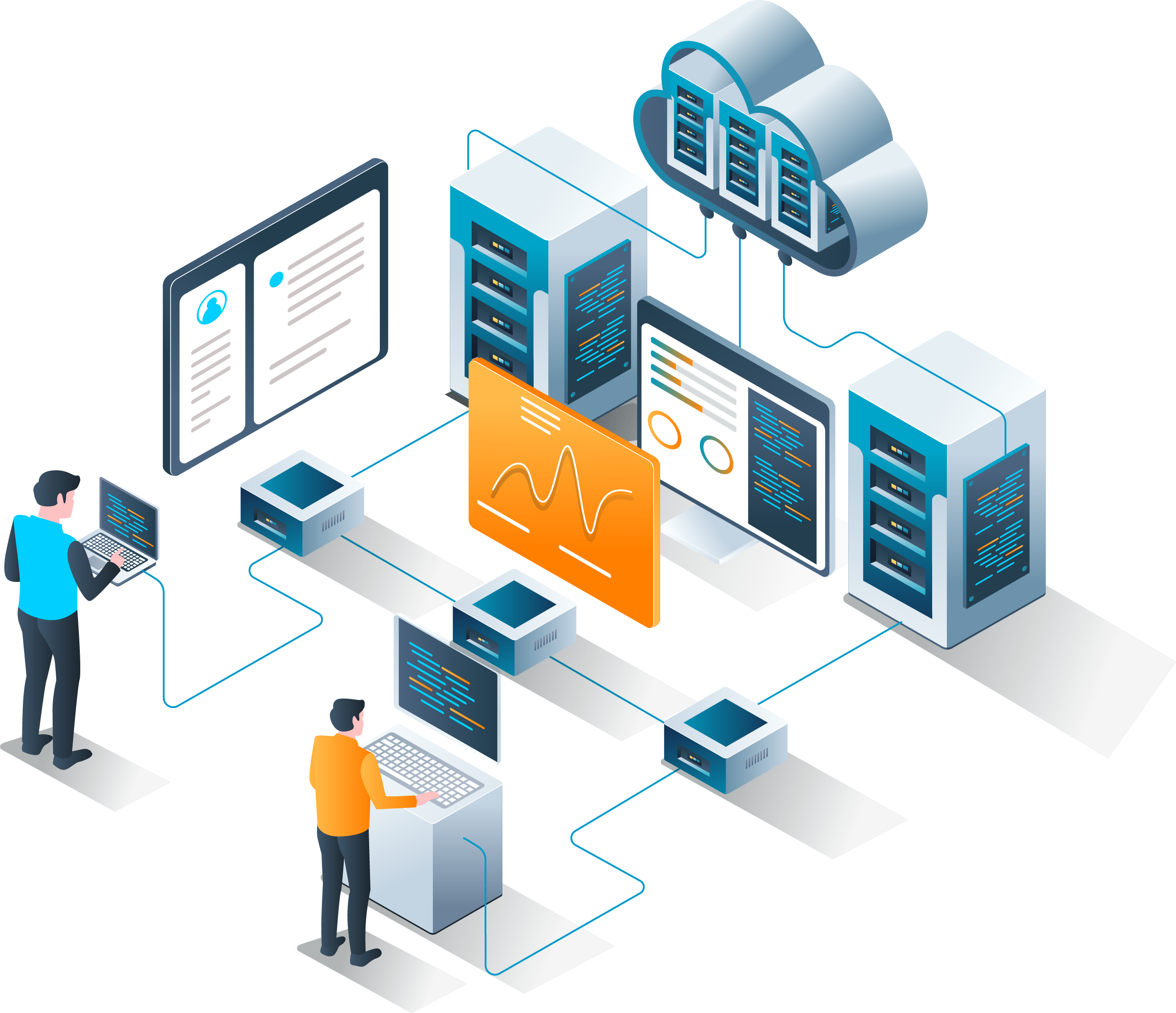 Cloud servers with high availability and SD‑WAN firewall